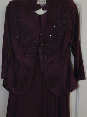 Nah Nah Collection Plum Mother of the Bride Dress Suit